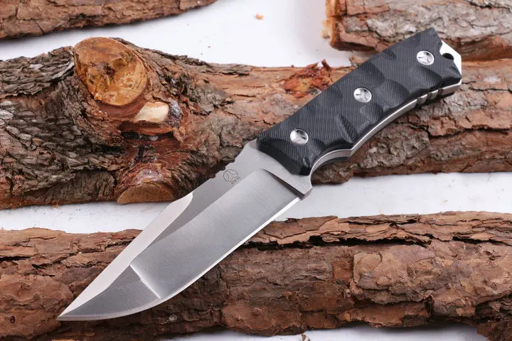 

Mengoing High Quality Field Survival Fixed Blade Knife Fine Sanding D2 Steel Blade Knives Good Performance