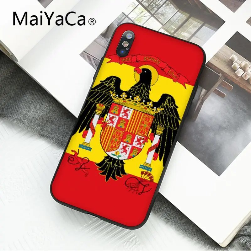 MaiYaCa чехол для телефона с испанским флагом для iphone 11 Pro 11Pro Max 6S 6plus 7 7plus 8 8Plus X Xs MAX 5 5S XR - Цвет: A5
