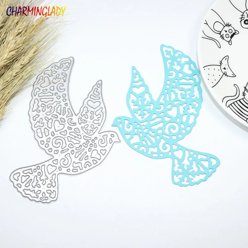 

METAL CUTTING DIES cut pigeon bird peace dove celebrate Scrapbook PAPER CRAFT Card album invitation embossing stencils punch