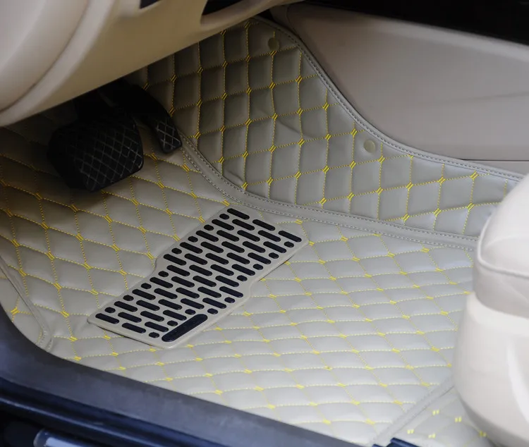 Free Shipping Full Set Car Mat 3d Leather Anti Slip Car Floor