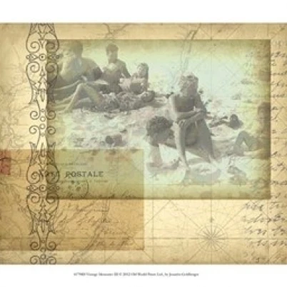 Vintage Memories III Poster Print by Jennifer Goldberger (13 x 10)