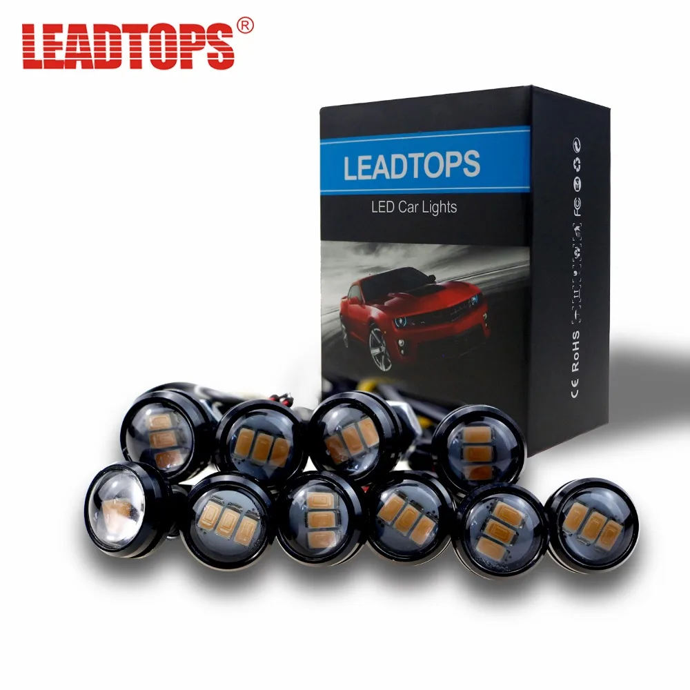 2шт LEADTOPS стайлинга автомобилей 3 СИД автомобиля DRL орлиный глаз света поделки 23ММ Сид 500lm Водонепроницаемый парковка лампы, задний свет работы Источник света с CE 2шт LEADTOPS стайлинга автомобилей 3 СИД автомобиля DRL орлиный глаз света поделки 23ММ Сид 500lm Водонепроницаемый парковка лампы, задний свет работы Источник света с CE