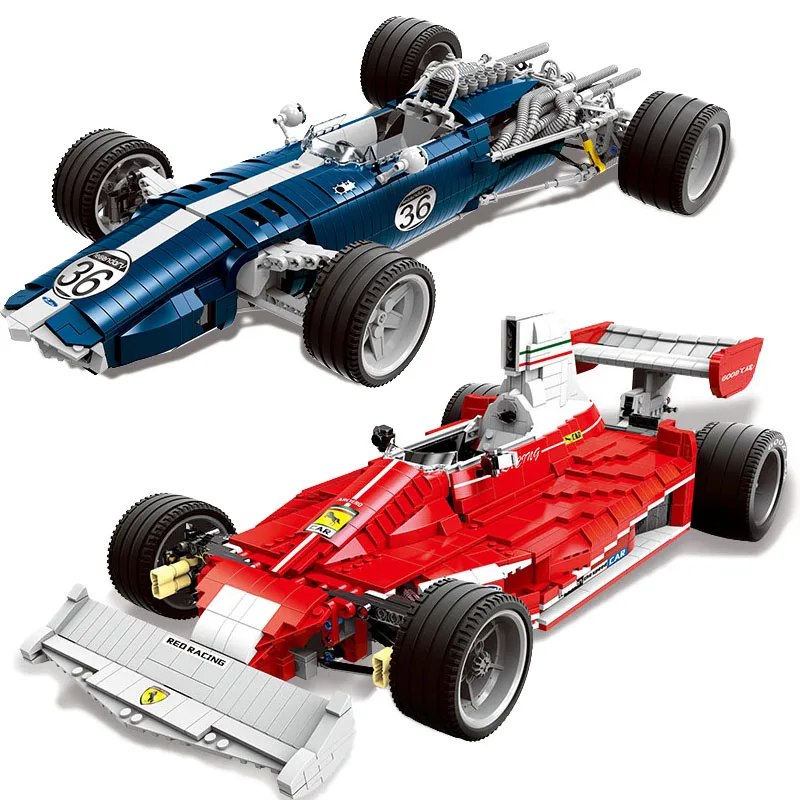 

XINGBAO Ferrari Shadow Acoustic FIA Formula 1 Super Racers Speed Building Blocks High Difficulty