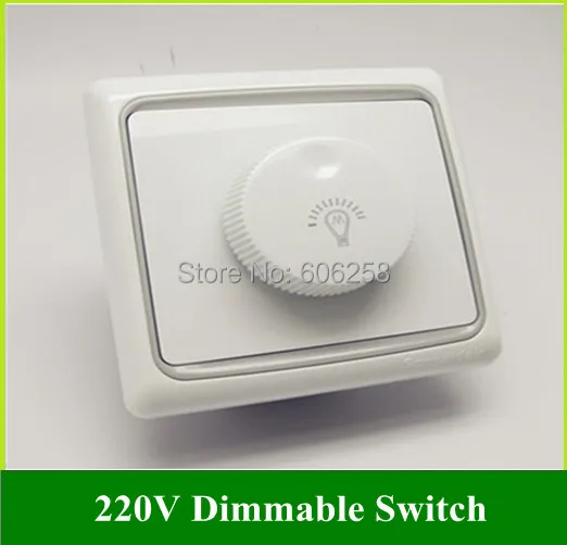 220v LED Dimmable Lamp Dimmer Switch 600W 86 panel Switch 2PCSin