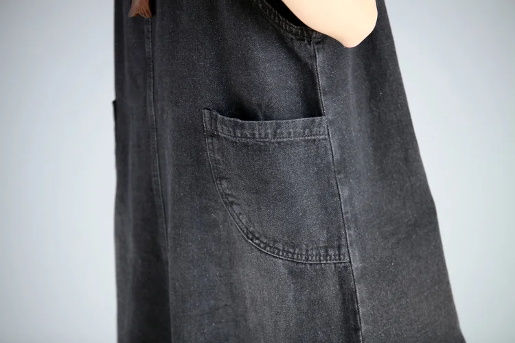 Винтажное милое джинсовое платье для женщин потертый короткий джинсовый сарафан с подтяжками джинсовое Повседневное платье