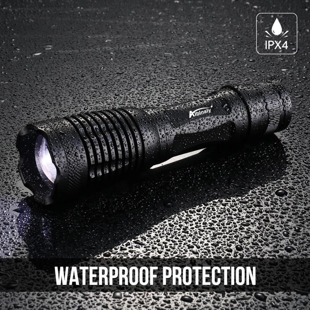 Glare-LED-Flashlight-Bicycle-Light-5-Lighting-modes-Zoomable-Torch-Use-18650-battery-Used-for-hunting(4)