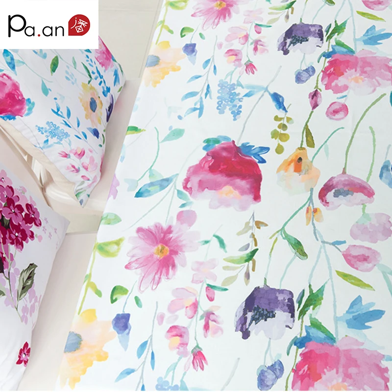 

New Spring Polyester Table Cloth Colorful Floral Printed Table Covers Dust Proof Rectangular Romantic Tablecloths for Wedding