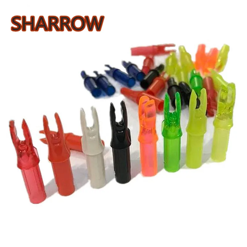 

50Pcs Archery Arrow Nock Fit ID 6.2mm Arrow Shaft Nocks Insert Tips Tails Plastic Arrow Tools For Shooting Practice Accessories
