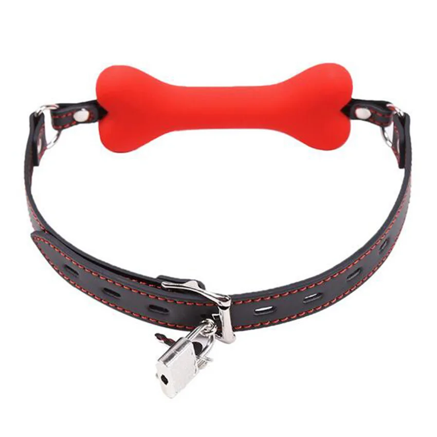 Dog Bone Mouth Gag Oral Sex Fetish Slave Gag Cosplay Bondage Restraint
