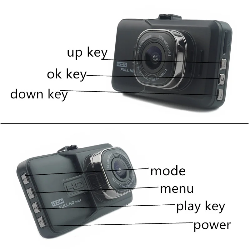 Автомобильный регистратор JUEFAN DVR 1080P HD 120 градусов Dvr Автомобильная камера в
