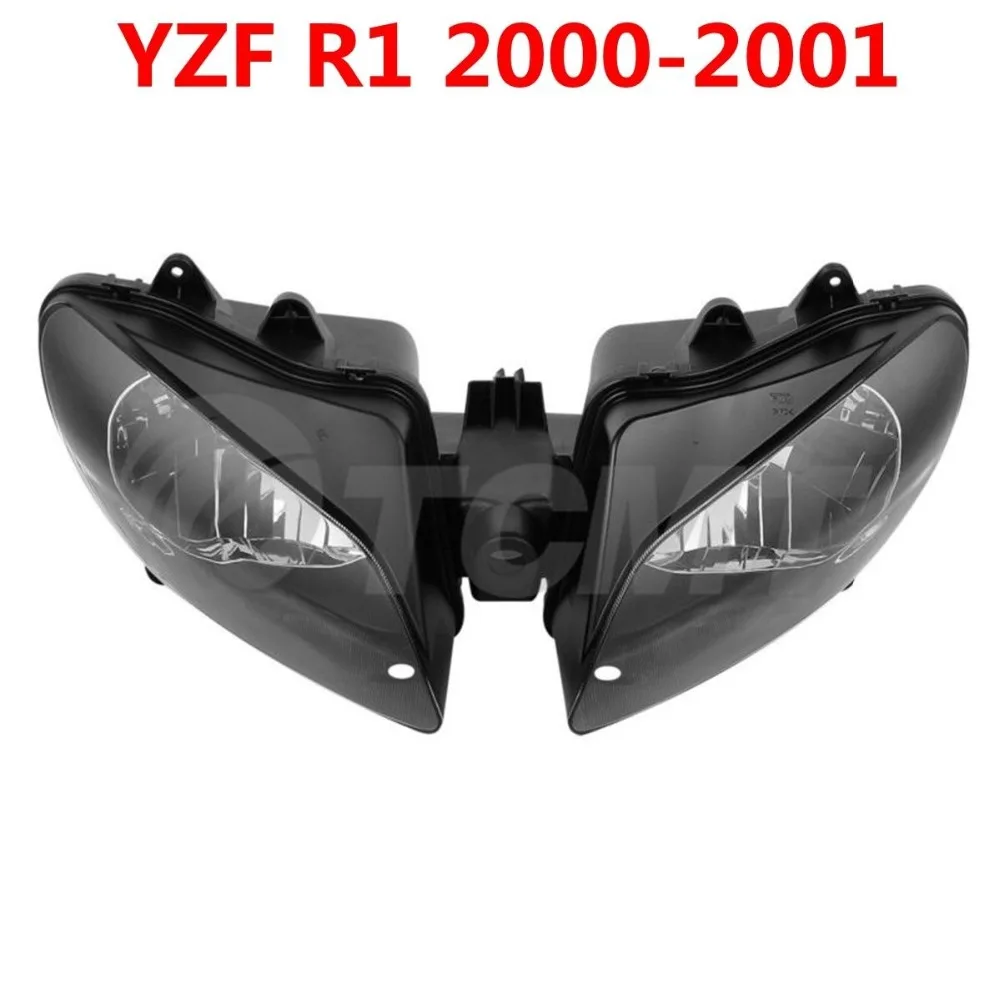 Мотоцикл спереди головной светильник противотуманные лампы в сборе для Yamaha YZF R1 98-99 2000-2001 02-03 04-06 07-08 2009-2011