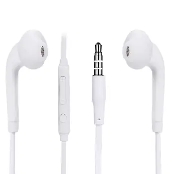 

Wired Earphones 3.5mm In-Ear Stereo Music Sports Earphone Headset with Microphone Computer Earbuds for Samsung S6 Cellphone