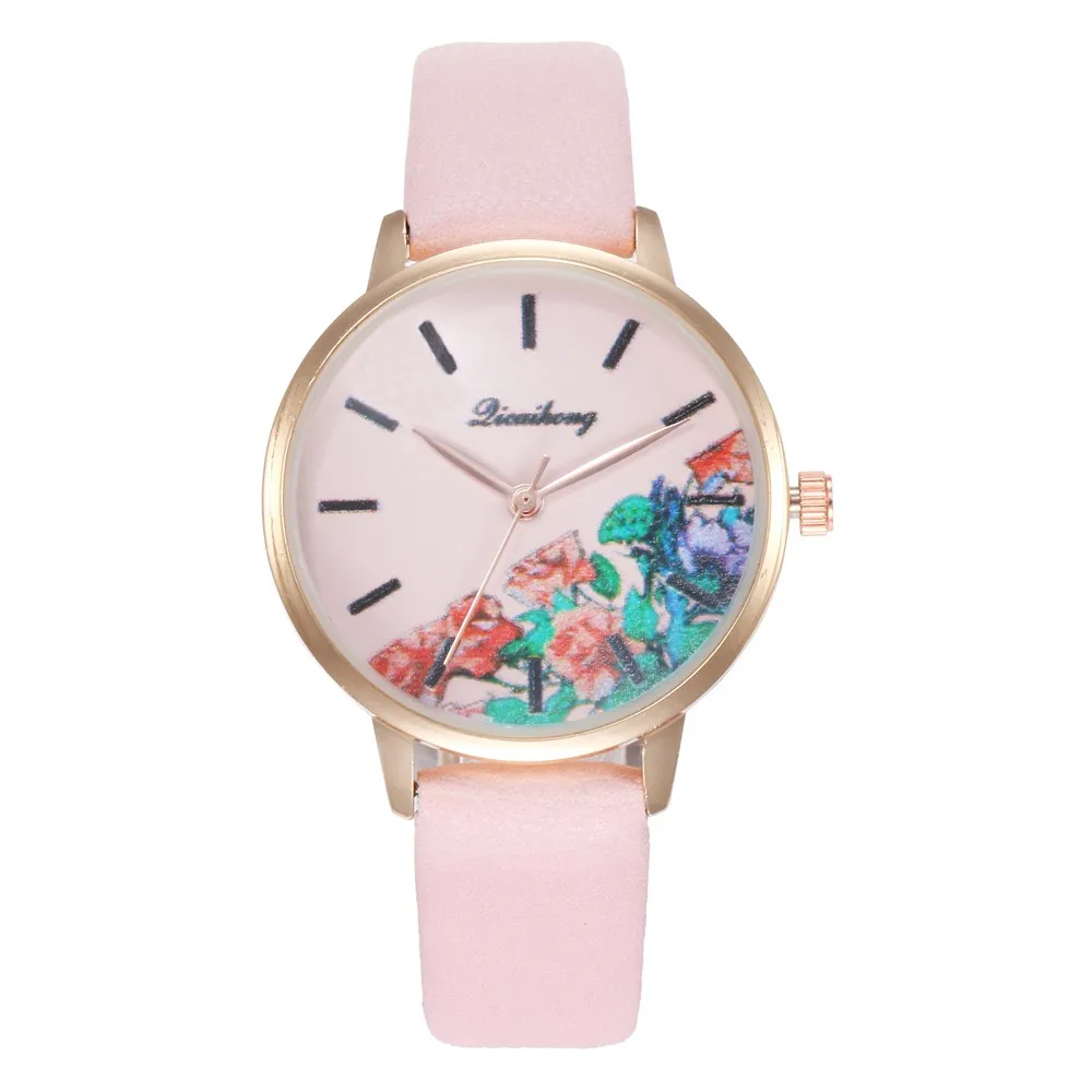 

High Quality Beautiful Fashion Women Bracelet Watch Ladies Watch Quartz Wrist Leather Strap Watch For Women Clock Reloj Mujer #B