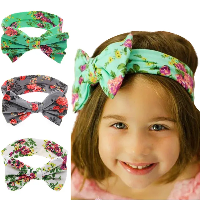 3pcs/pack Kids Baby Girls Headwear Hair Band Floral Headband Children