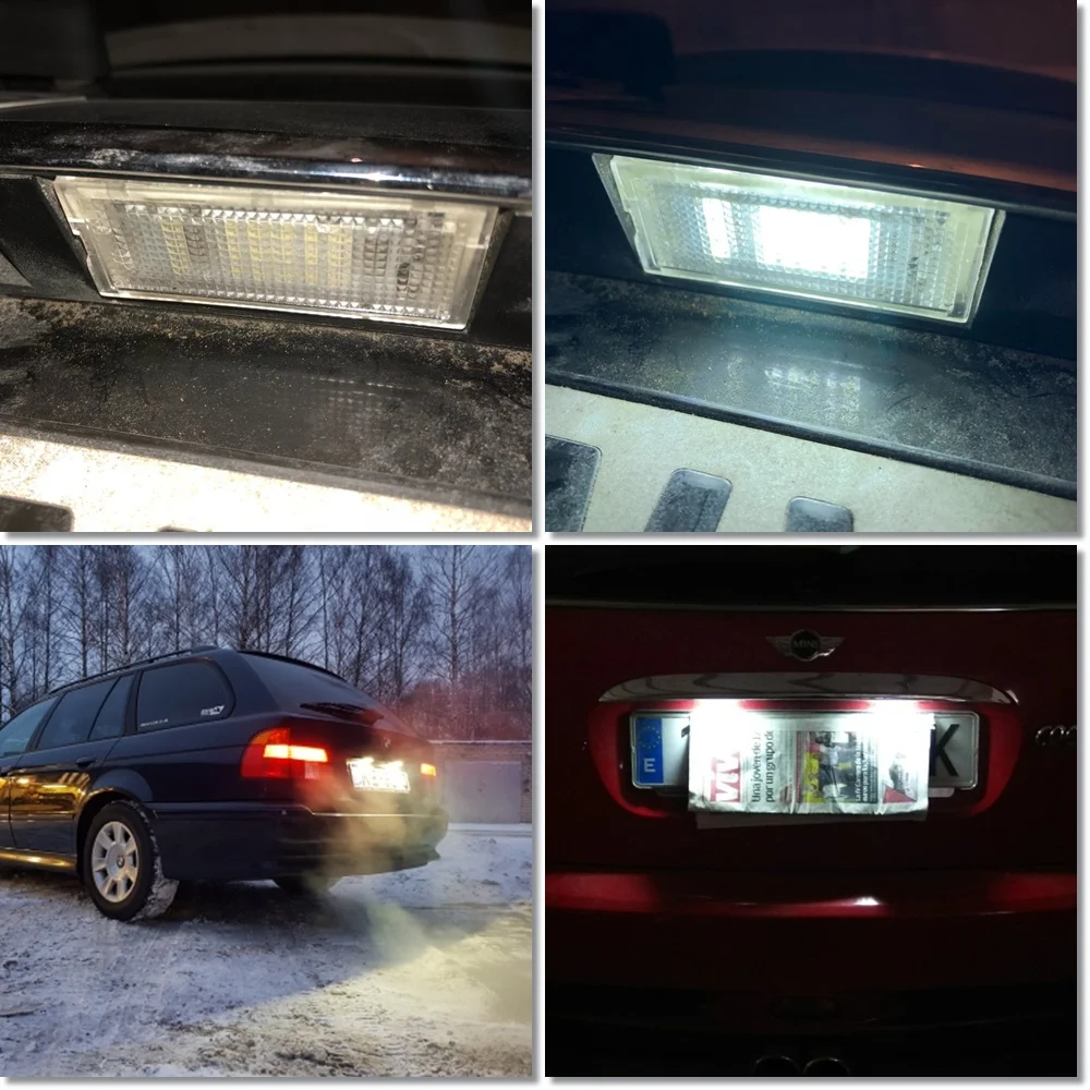 Led license plate light for BMW E39-3
