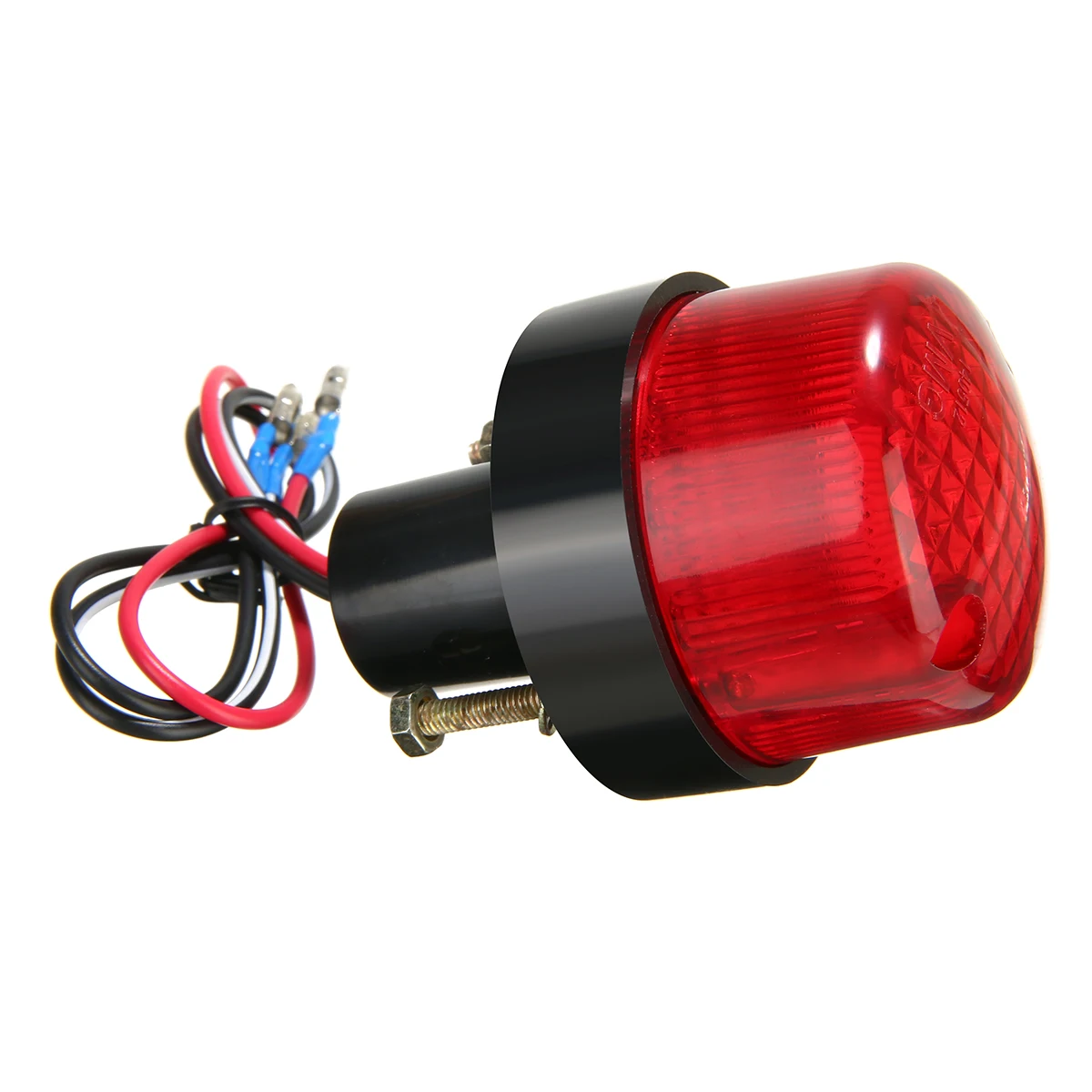 

MAYITR 1PC 12V Motorcycle Red Lens License Plate Mount Holder Brake Tail Light Universal Fitment For ATV Cruiser Off-road