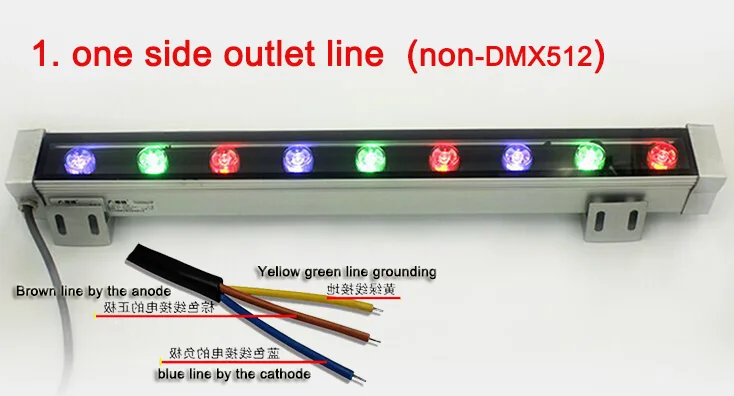 4 шт. 18 Вт RGB теплый холодный белый Светодиодный стены шайба DMX512 светодиодный стены шайба лампа с водой светильник светодиодный открытый настенные светильники здание настенный светильник