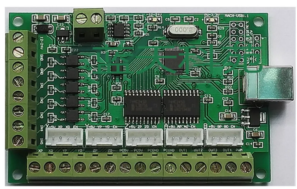 

mach3 breakout board 5 axis usb port CNC engraving machine stepper motor controller inverter Optocoupler isolated 5 plug cable
