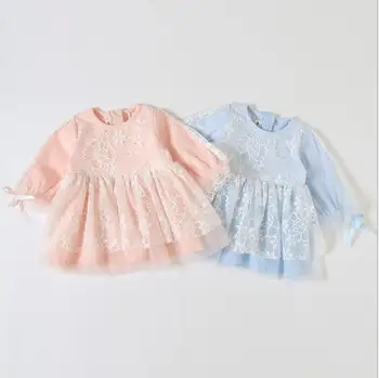 

toddler dresses 2019 fall baby girl party dresses cotton lace girls Long sleeve dresses fashion kids Boutique dress