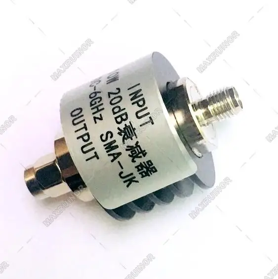 

10 watt 20db SMA Attenuator male to female sma-jk Frequency DG-6GHz with Heat sink Coaxial Fixed Attenuator Connectors