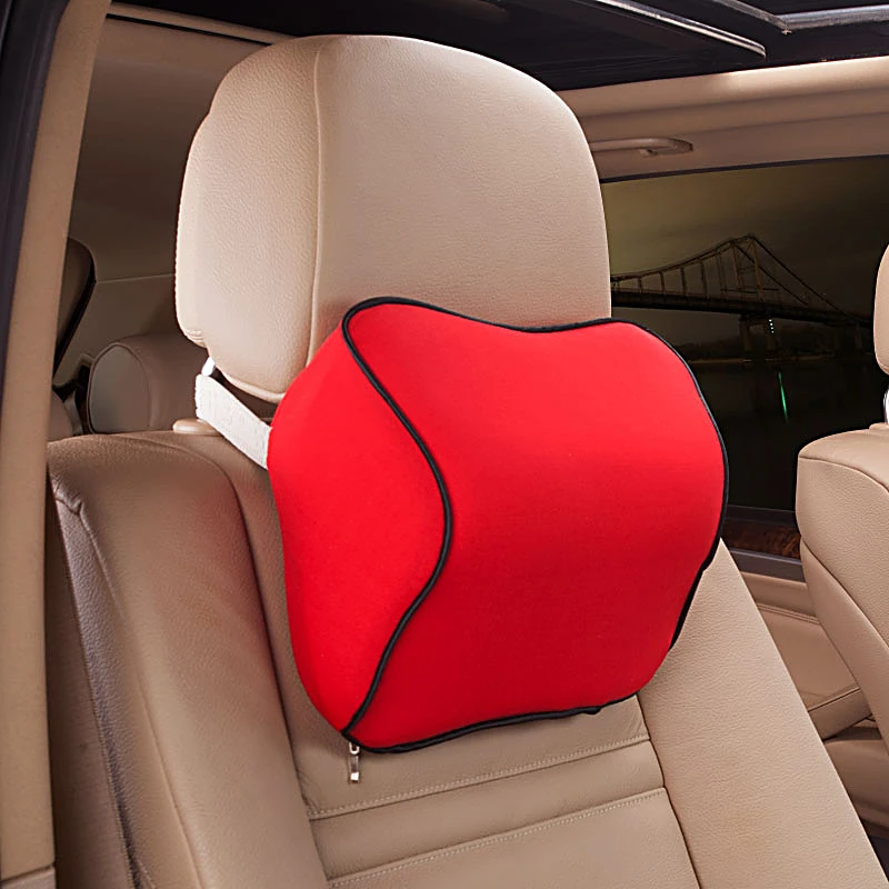 Buy KKYSYELVA Pink Car Seat Head Neck Rest Massage