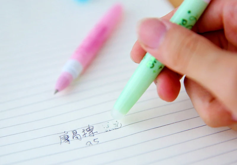 Милые гелевые ручки Aihao, 0,5 мм, черные, голубые чернила, очень тонкие, школьные, офисные принадлежности, канцелярские принадлежности