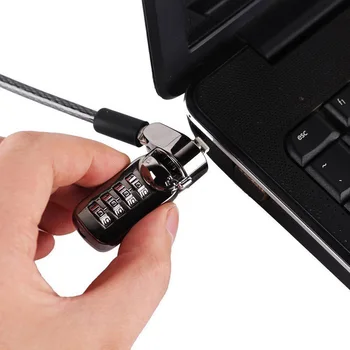 

Notebook Laptop Combination Lock Security Cable, Password Protections with Thick Security Cable for Desktops, Laptops Projectors