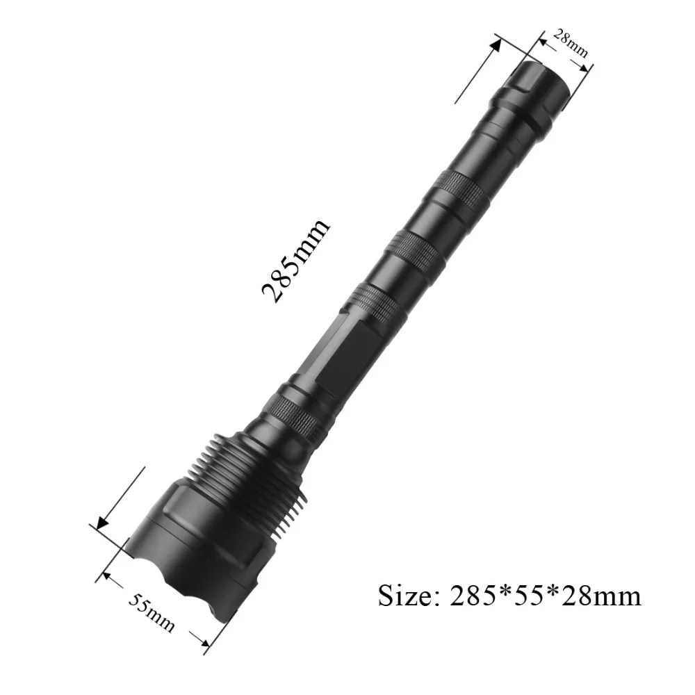 

30000Lumen XM-L LED 12x T6 Super Flashlight Torch Lamp Light 5 Modes High > Middle > Low > Strobe > Sos