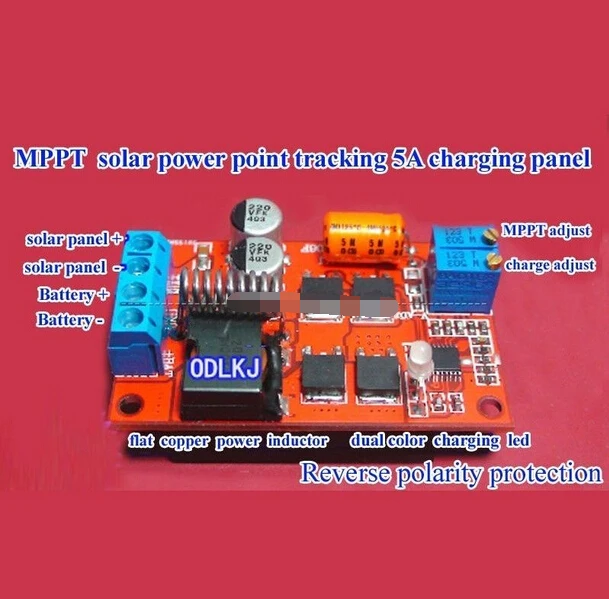 

MPPT Solar Panel Regulator Controller Battery Charging 9V 12V 24V Auto Switch 5A