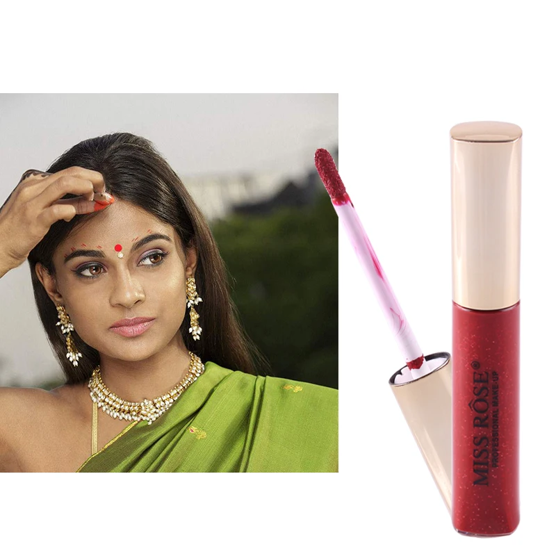 

MISS ROSE Body Paint Beauty Makeup Red Color Fast Drying Cinnabaris Paste Eyebrow Centre Cinnabar For India Women Children