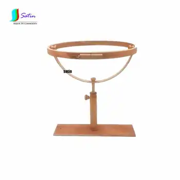 

adjustable Rectangle Holder 360 degree Up and Down 37CM/41CM Diameter Cross stitch wooden embroidery frame stand S0086