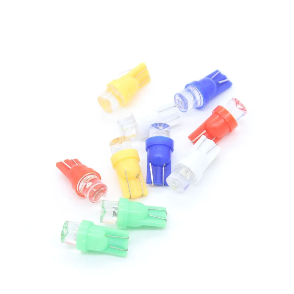 

10X Auto T5 LED 509T W3W W1.2W W2.3W Dashboard Warning Light Indicator Wedge Light Instrument Panel Bulb Interior Lamp Xenon Car