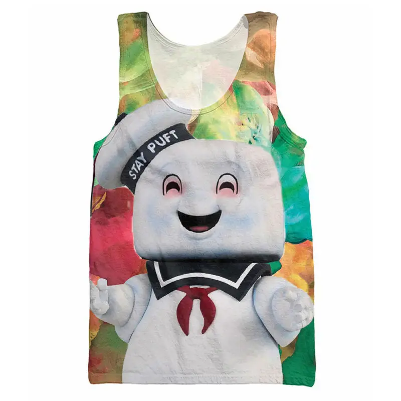 Герои мультфильмов Топы 3D принт Sudaderas манга Sin Hombre Singlets Забавный Мужская одежда Спортивная майка без рукавов жилет