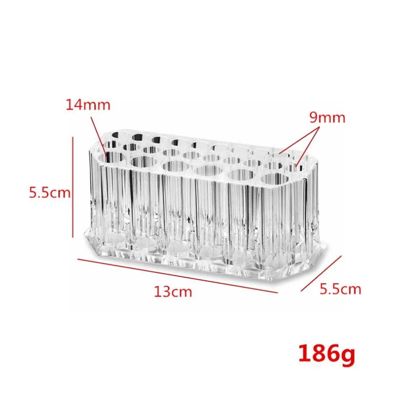 Акриловые 26 отверстие прозрачная коробка для бровей карандаш-подводка для глаз карандаш для хранения отделка канцелярские принадлежности Подставка под Кисточки для макияжа с подставкой