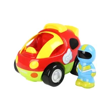 RC автомобилей мультфильм гоночных автомобилей с Музыка зажигает Электрический Радио Управление игрушки для детей подарок для ребенка Дети Подарки