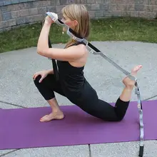 1 шт 2,5 м длина хлопок красочные мульти сцепление стрейч ремень с регулируемой петлей Йога ремень