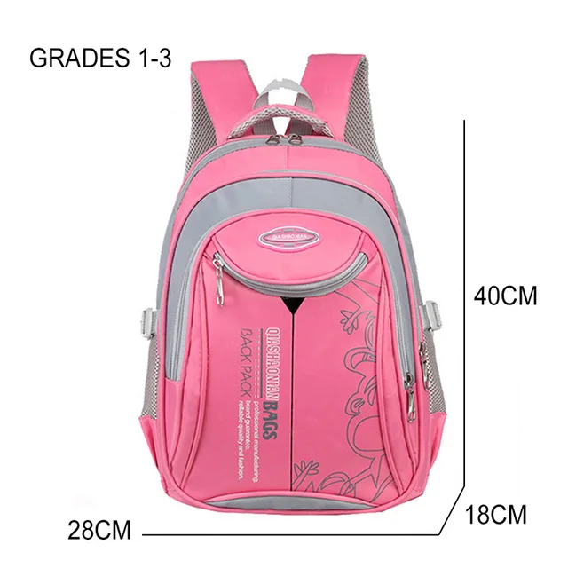 Водонепроницаемые детские школьные ранцы для мальчиков и девочек, детские рюкзаки, детские школьные сумки, рюкзаки для начальной школы, Mochila Infantil - Цвет: pink-small