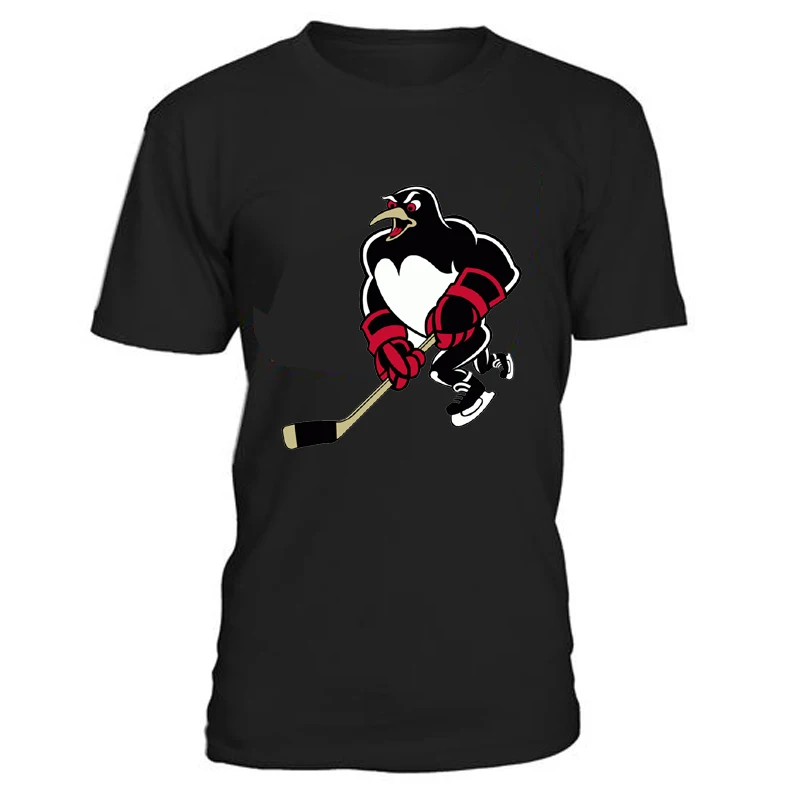 

COLDOUTDOOR 2019 New High quality Pittsburgh Hockey Fans Cotton Men's T Shirts With Printing Penguin Logo