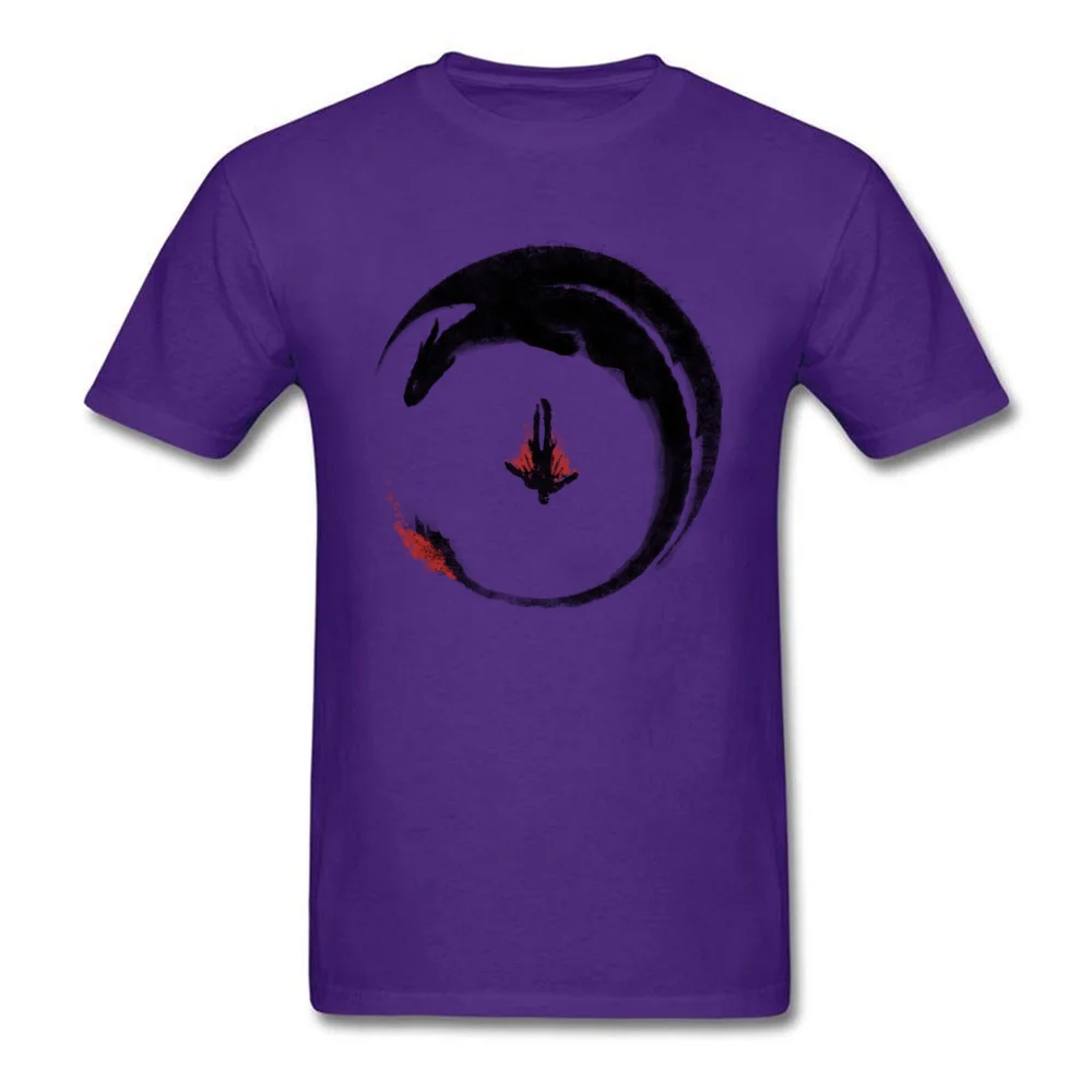  Mens T-Shirt Viking Dragon Emblem Normal Tops Tees 100% Cotton Round Neck Short Sleeve Casual Tops Shirts Summer Viking Dragon Emblem purple