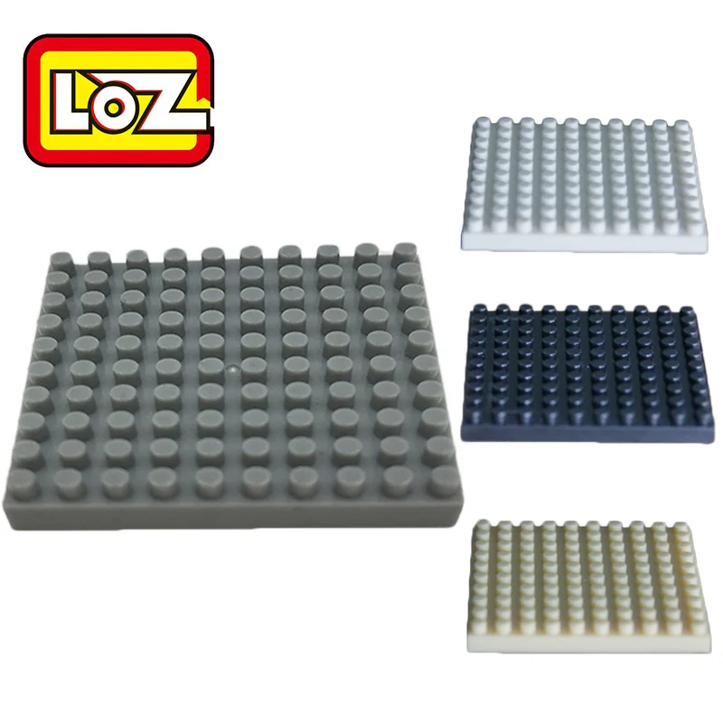 

50pcs LOZ 10*10 Dots 4cm*4cm Base plate for Small Bricks Baseplates DIY Building Blocks Compatible with LOZ Diamond blocks