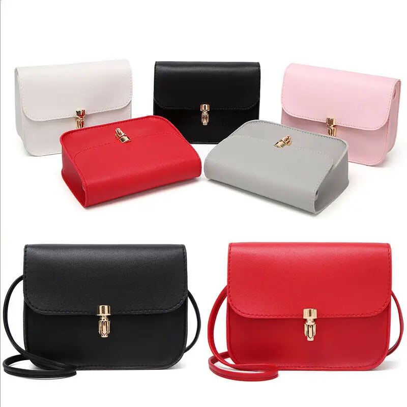 

Elegant Women Mini Shoulder Messenger PU Leather Satchel Wallet Multi Color Crossbody Bag