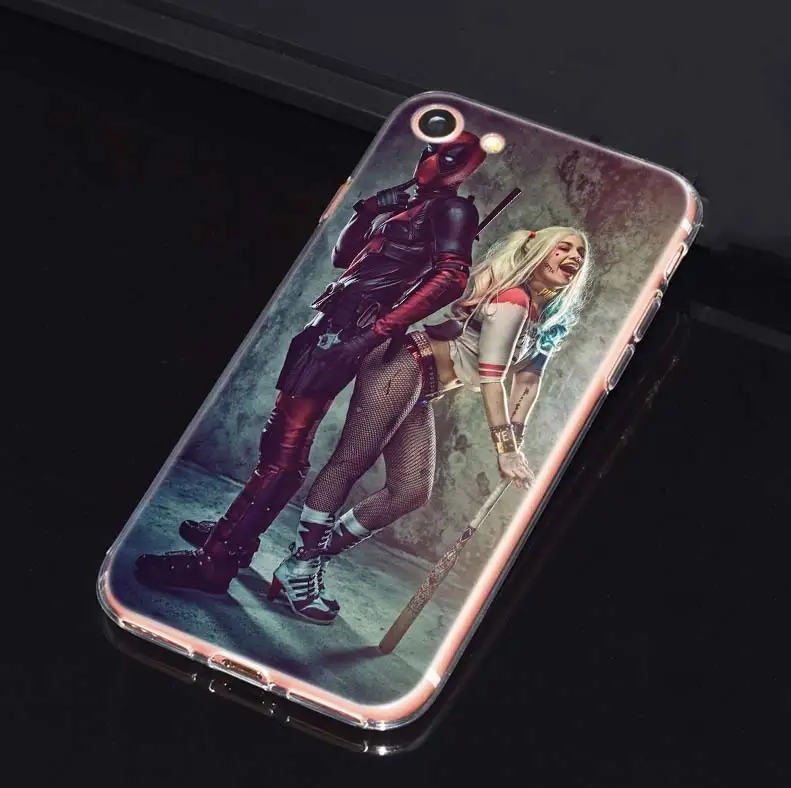 Чехол Hero Deadpool Harley Quinn для iphone XR XS Max 7 8 Plus X 10 5 5SE 5C 6 6S 11 11Pro Sac TPU Fundas чехол для телефона