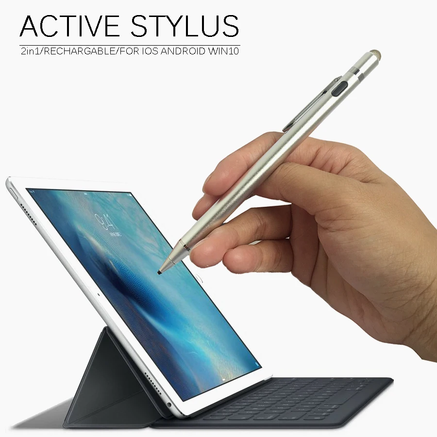 Tablet Pen for Samsung Tab S3 Stylo 4 Surface Pro 6 Capacitive Pencil for Apple iPad Pro 9.7 10.5 11 12.9 Touch Screen Stylus