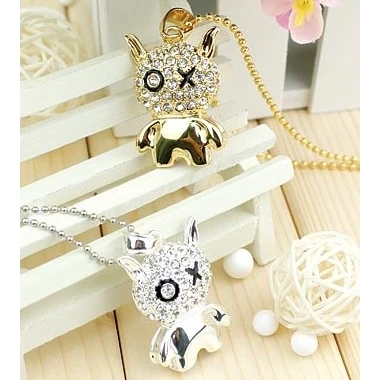 Cartoon Crystal Necklace Pendrives 128GB 16GB 32GB Usb Flash Drive 512GB Jewelry Gift Usb Key Pen Drive Memory Stick 64GB Gift