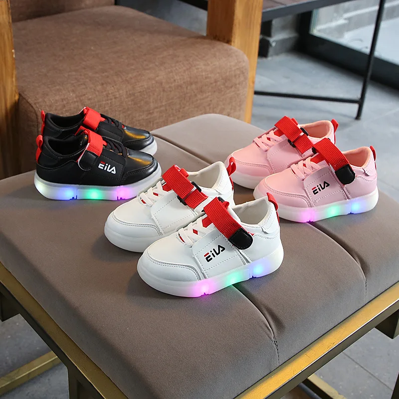 

All seasons sports light children casual shoes footwear LED lighting kids sneakers glowing fashion boys girls shoes