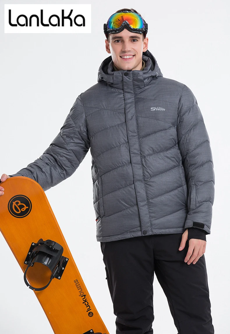 Купить LANLAKA 2019 New Brand Ski Suit Men Winter Waterproof Coat High-Quality Snowboarding Sets Grey Cotton Padded Suits Male  Спорт и | Отзывы и видеообзор (32918232889)