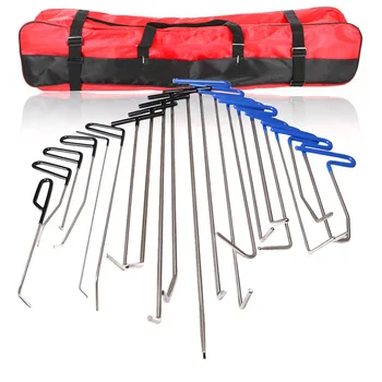 

21 pcs FURUIX PDR tool Push hooks tools Paintless Dent removal tool kit Push Rod Car Crowbar hand tools set