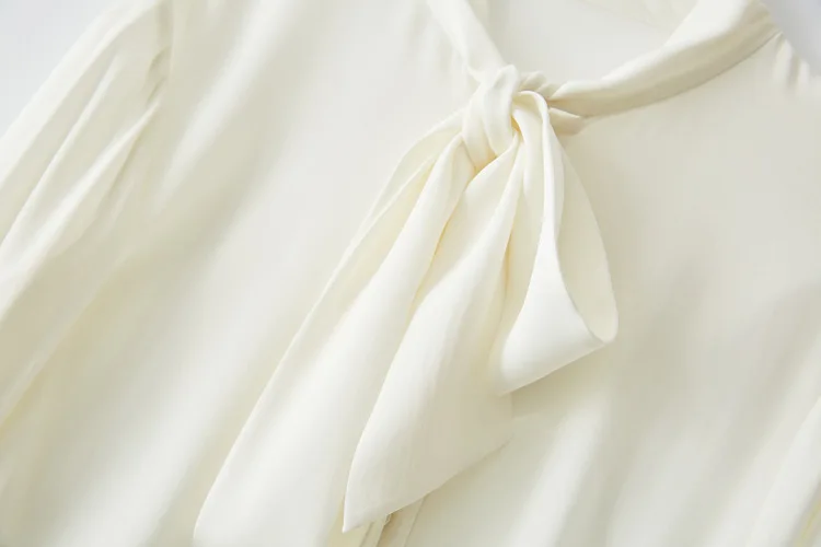 Женская рубашка, натуральный шелк, блузка для женщин, блузки для женщин, топы, одежда, Корейская элегантная Весенняя летняя OL рубашка ZT2249