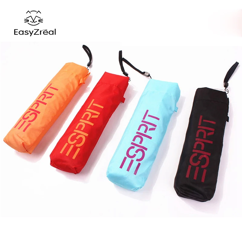 

5 Colors Small Pocket Folding Pencil Umbrella Ultra-thin Light Mini Umbrella Rain Women Umbrella for Men Sun Rain Gear Parasol