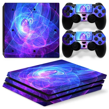 

free drop shipping Custom Protective Popular Design Style Skin for PS4 Pro Console and Two Controller Covers #TN-P4Pro-1308